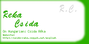 reka csida business card
